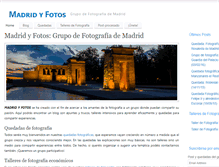 Tablet Screenshot of madridyfotos.com